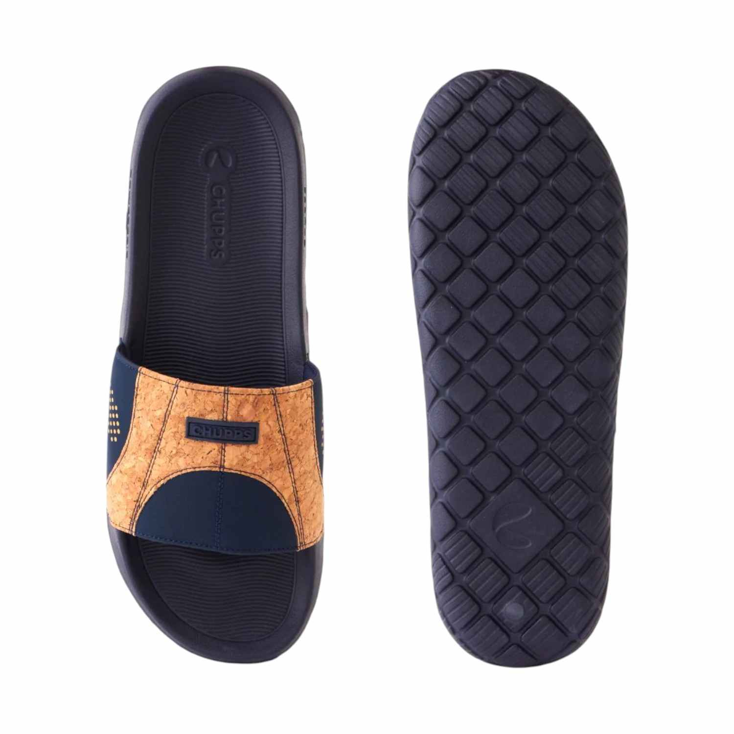 Chupps | Arc Navy Men's Casual Slider & Flipflop|3