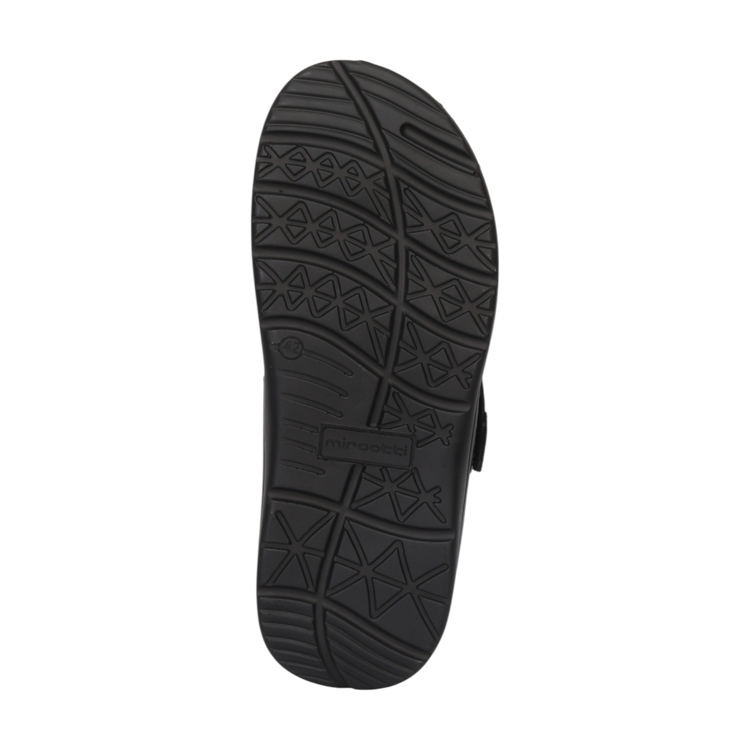 Men Black Leather Comfort Chappal