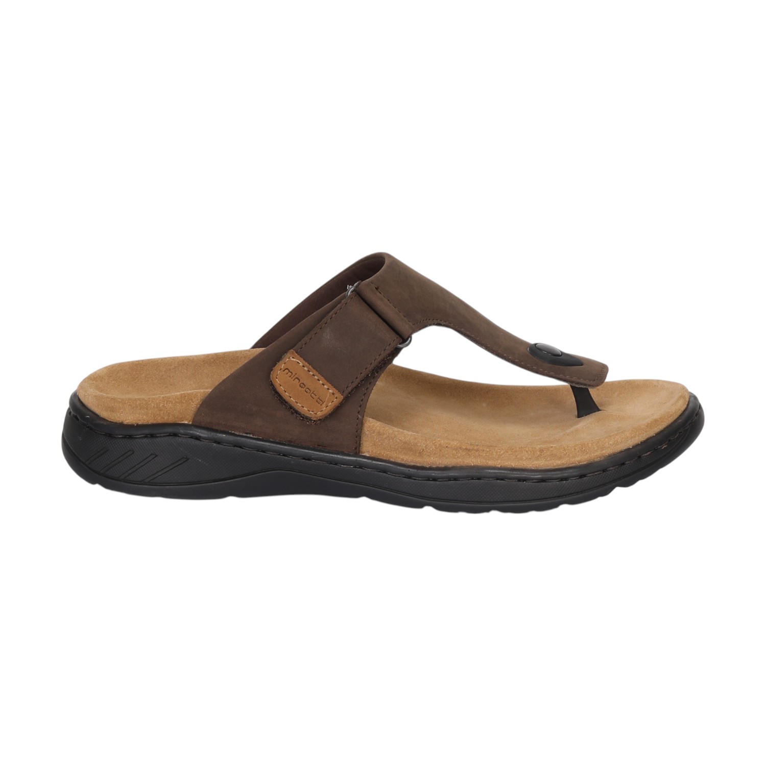 Men Brown Leather Comfort Chappal