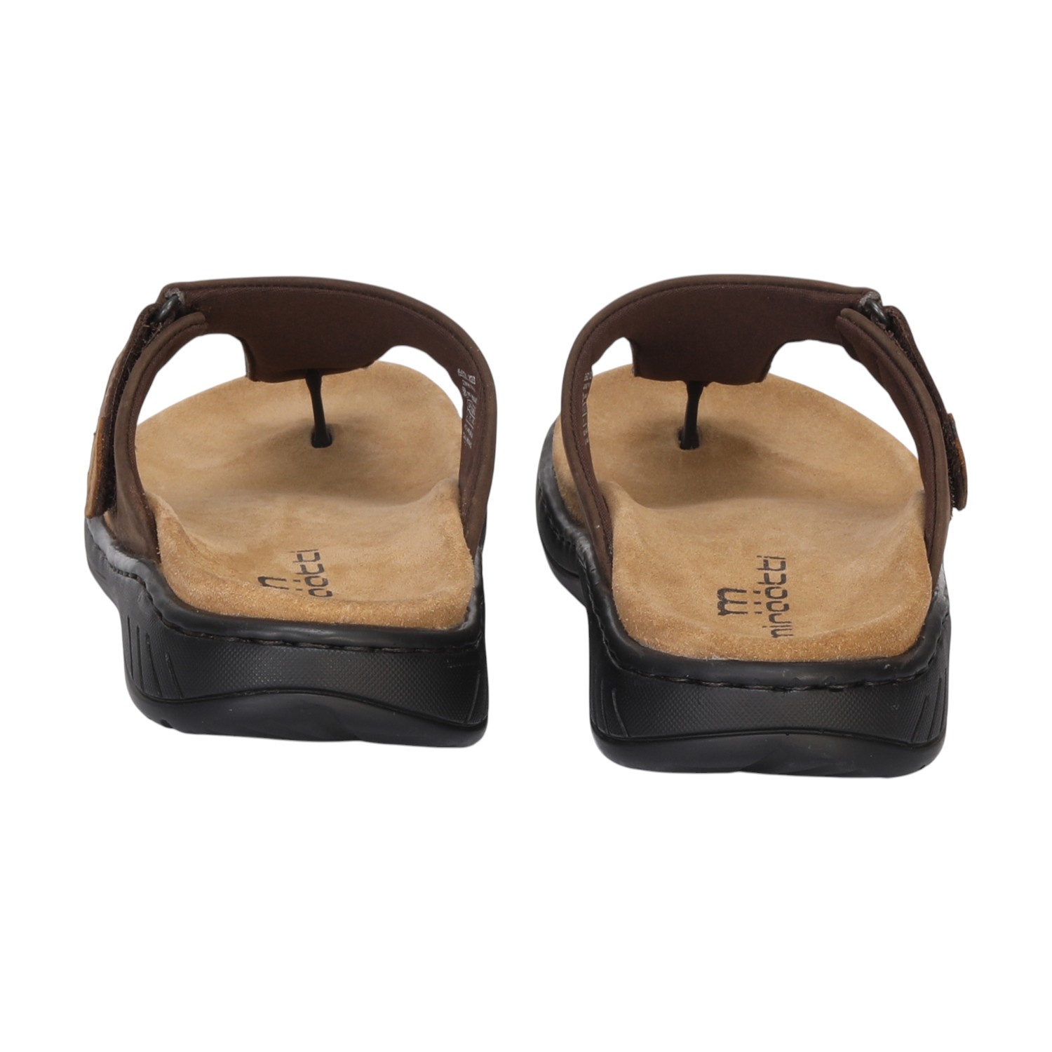 Men Brown Leather Comfort Chappal