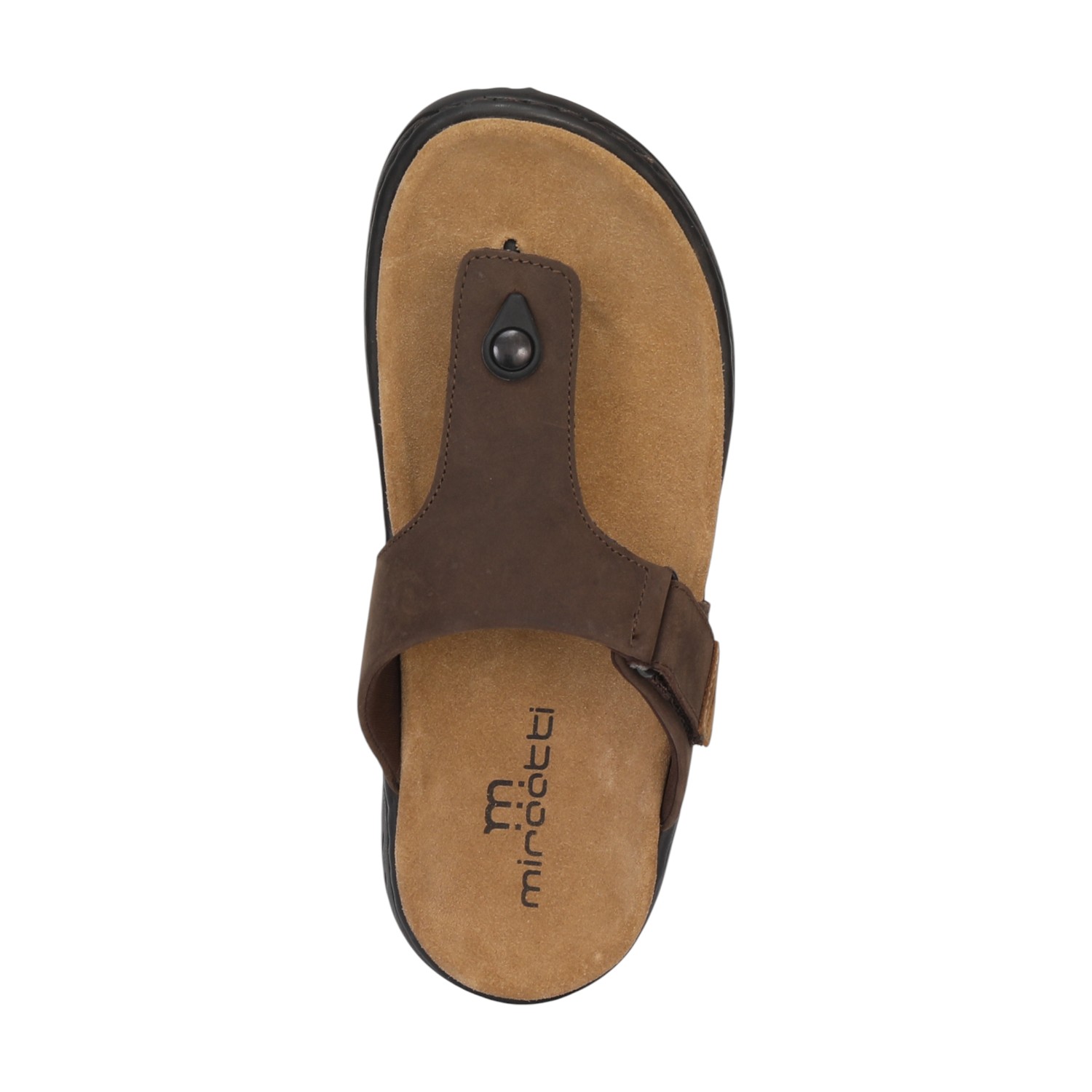 Men Brown Leather Comfort Chappal