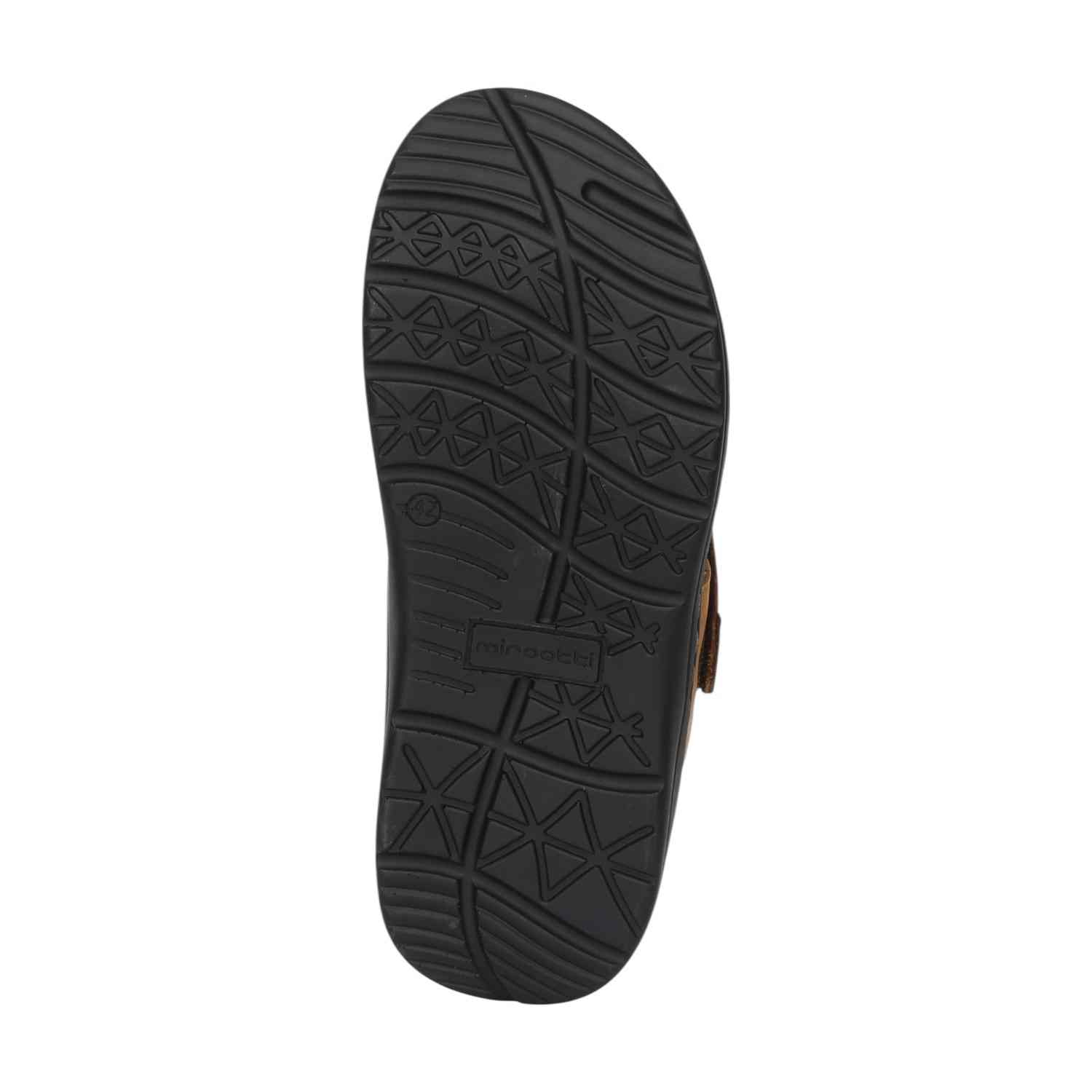 Men Camel Leather Comfort Chappal