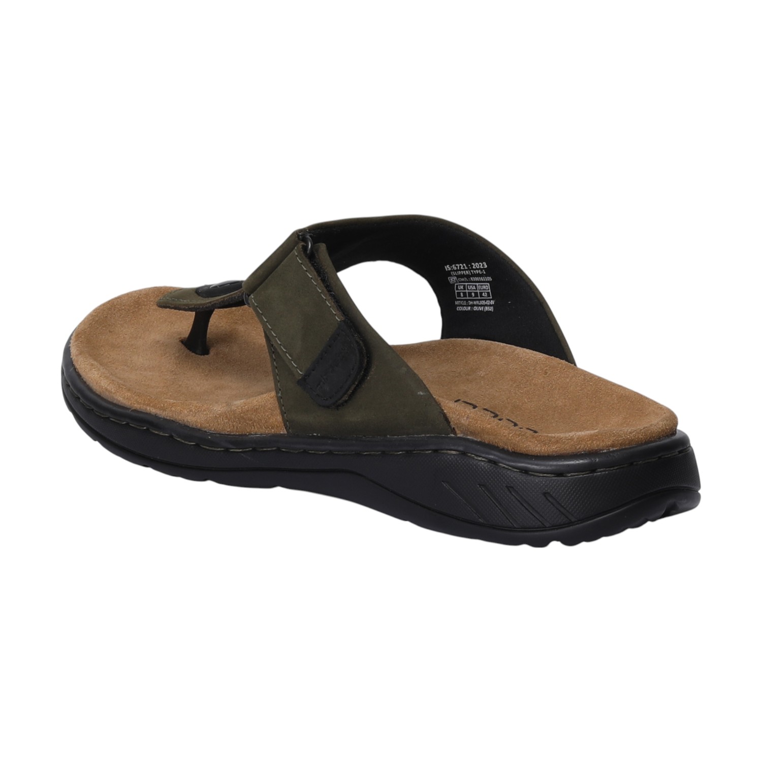 Men Tan Leather Comfort Chappal
