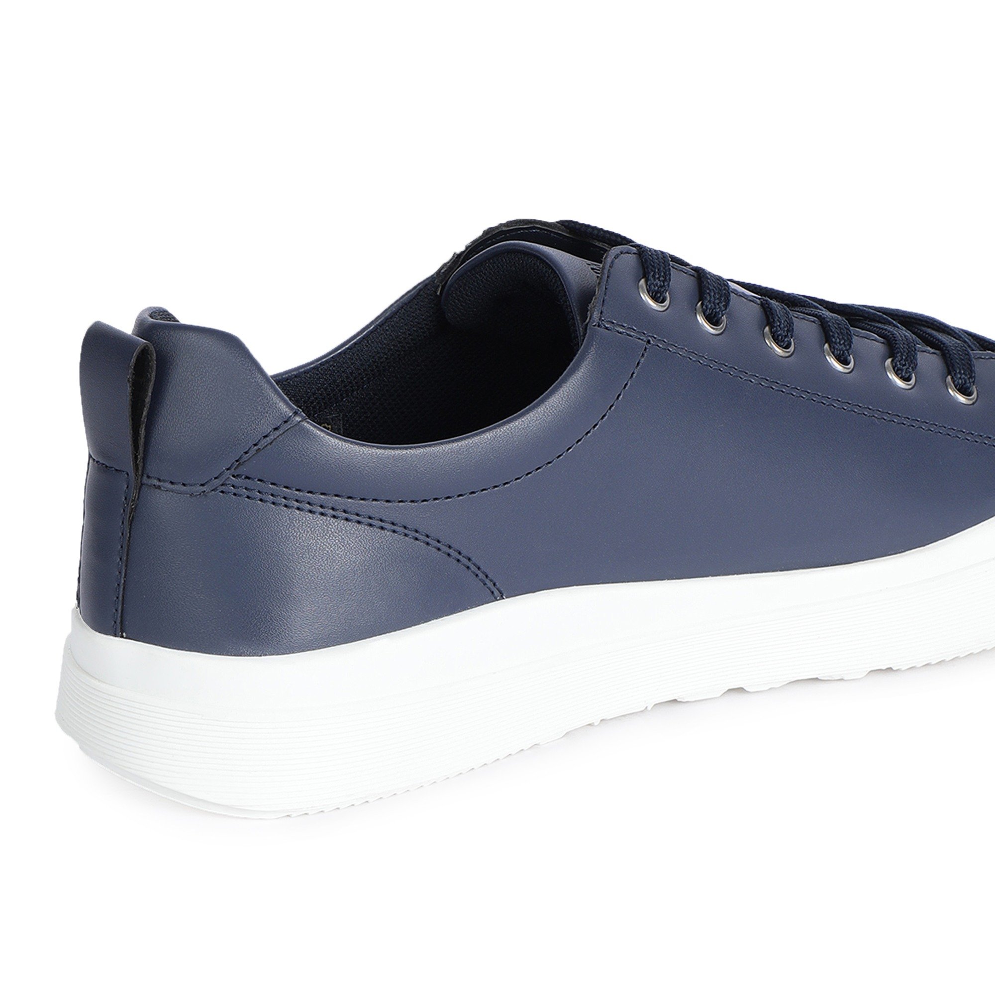 Navy Mens Lace Up Sneakers