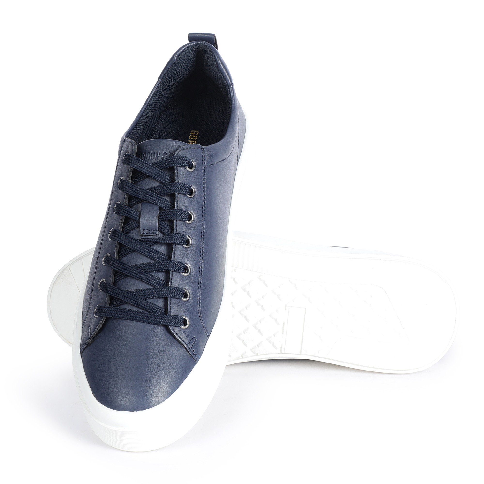 Navy Mens Lace Up Sneakers