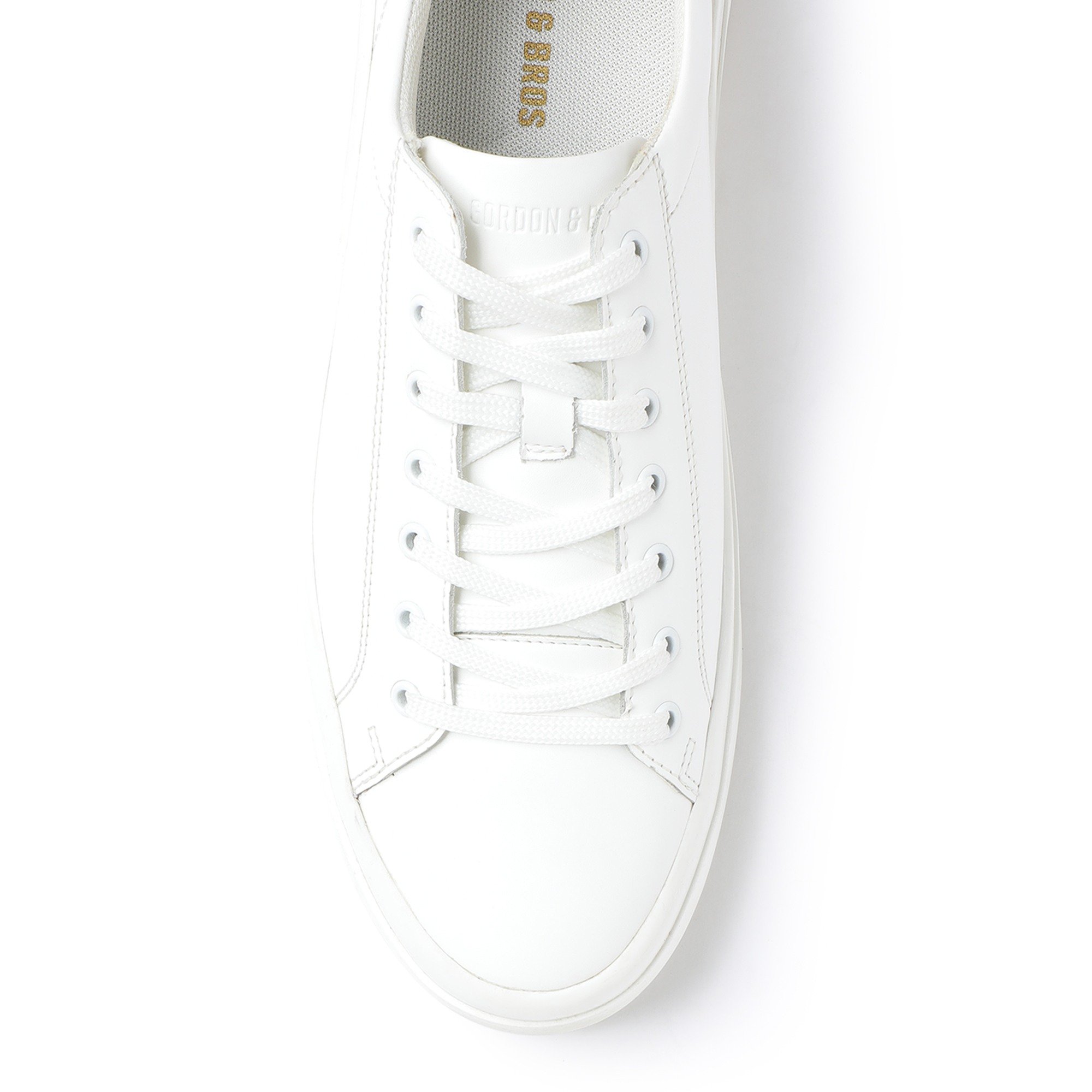 White Mens Lace Up Sneakers