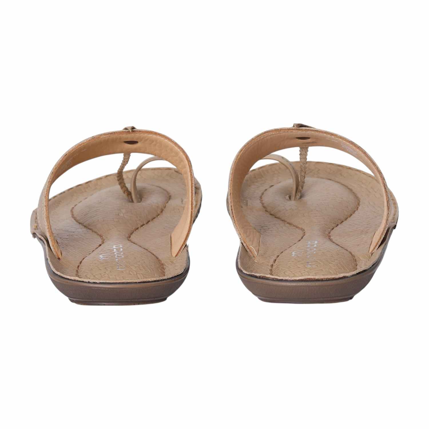 Men Beige Braided Toe-Loop Sandal