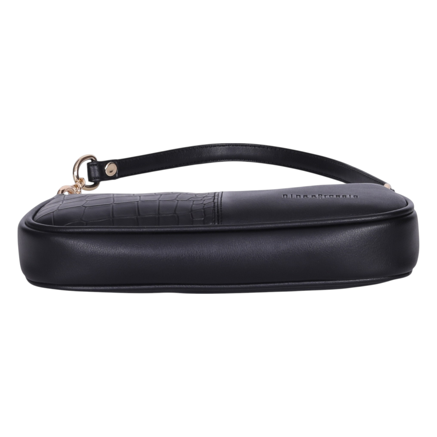 Ninaa Rossie Sleek Black Baguette Bag