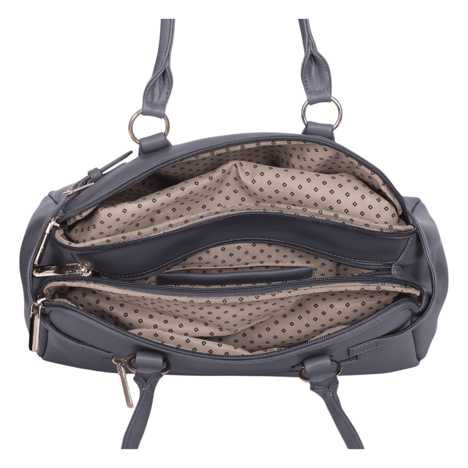 Ninaa Rossie Work-Ready Grey Satchel