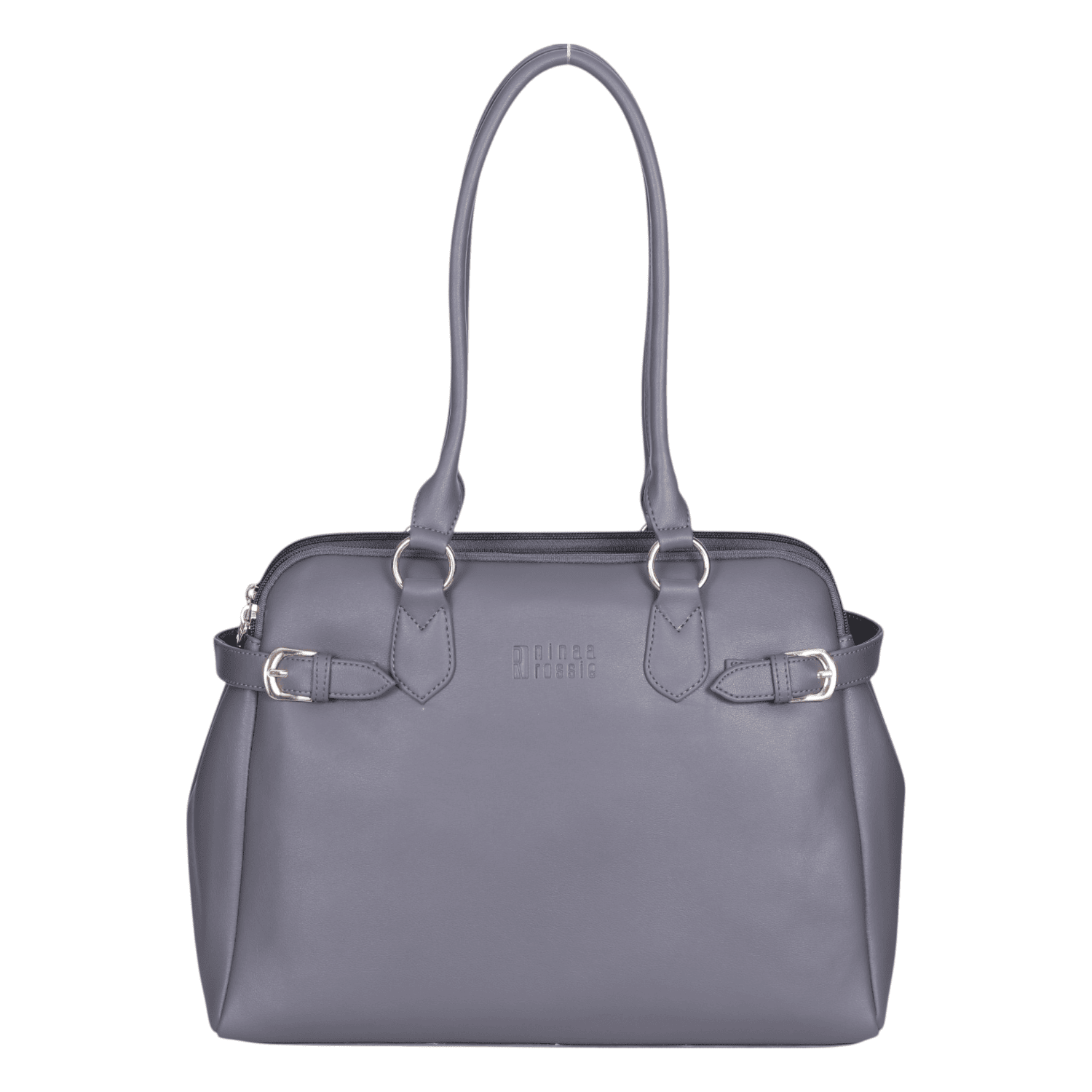 Ninaa Rossie Work-Ready Grey Satchel