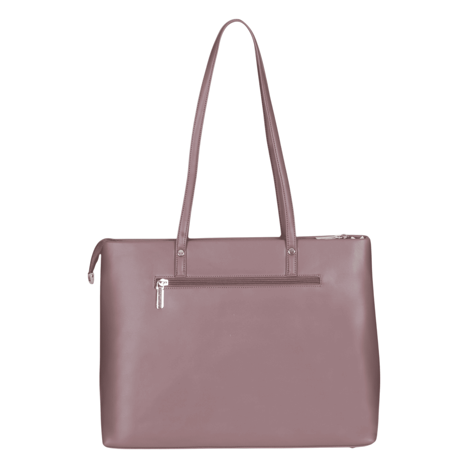 Ninaa Rossie Sleek Brown Shoulder Tote