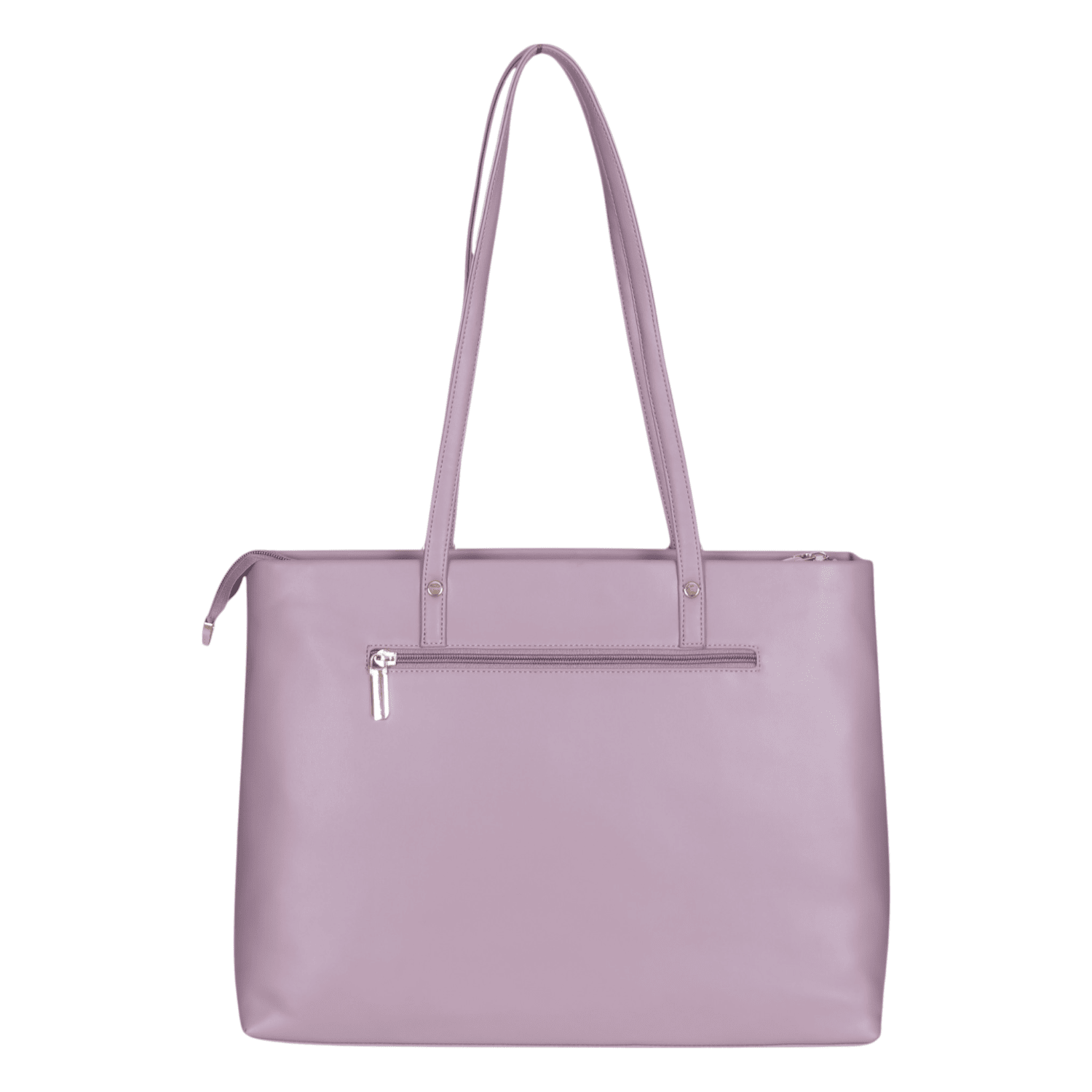 Ninaa Rossie Sleek Mauve Shoulder Tote