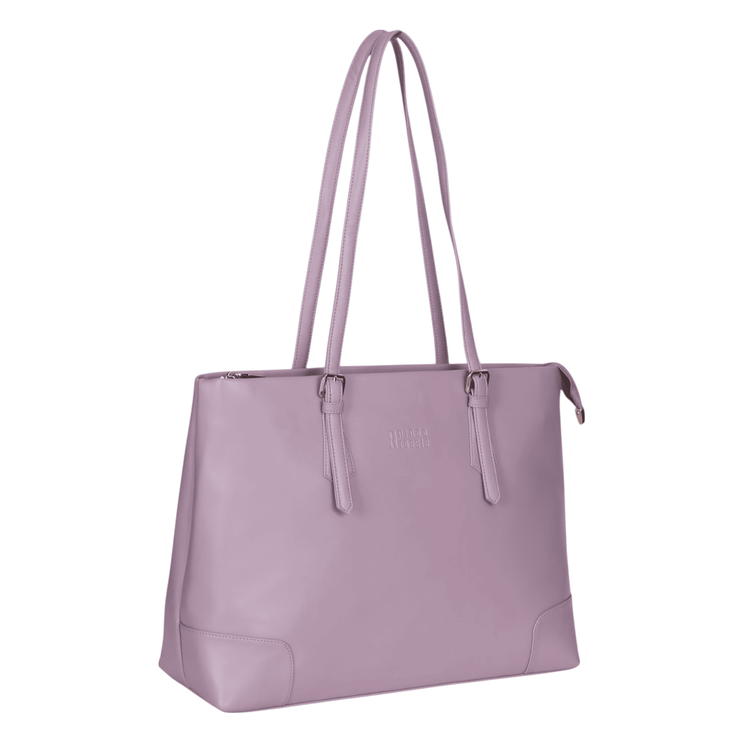 Ninaa Rossie Sleek Mauve Shoulder Tote