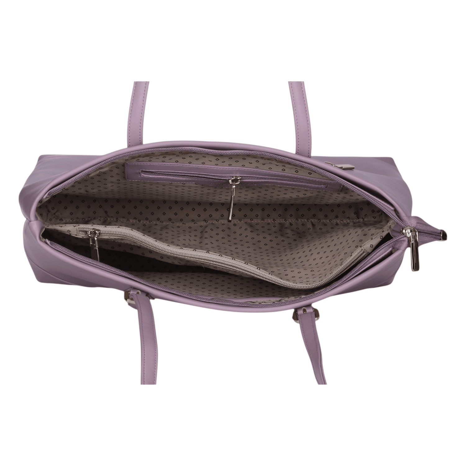 Ninaa Rossie Sleek Mauve Shoulder Tote