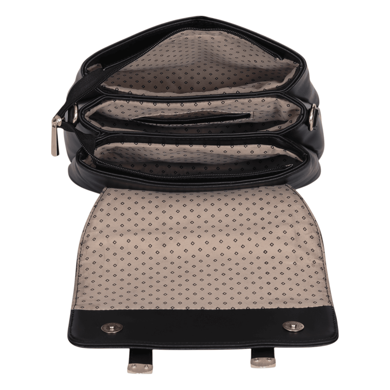 Ninaa Rossie Lavender Croc-Textured Handbag