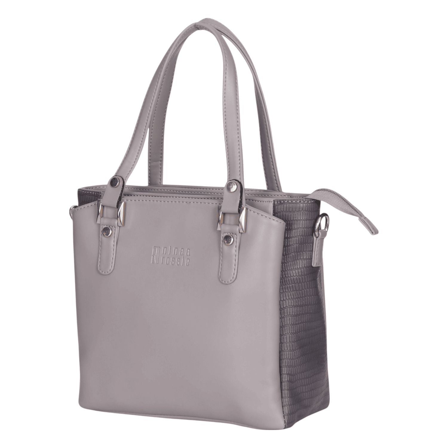 Ninaa Rossie Grey Dual-Tone Tote Bag