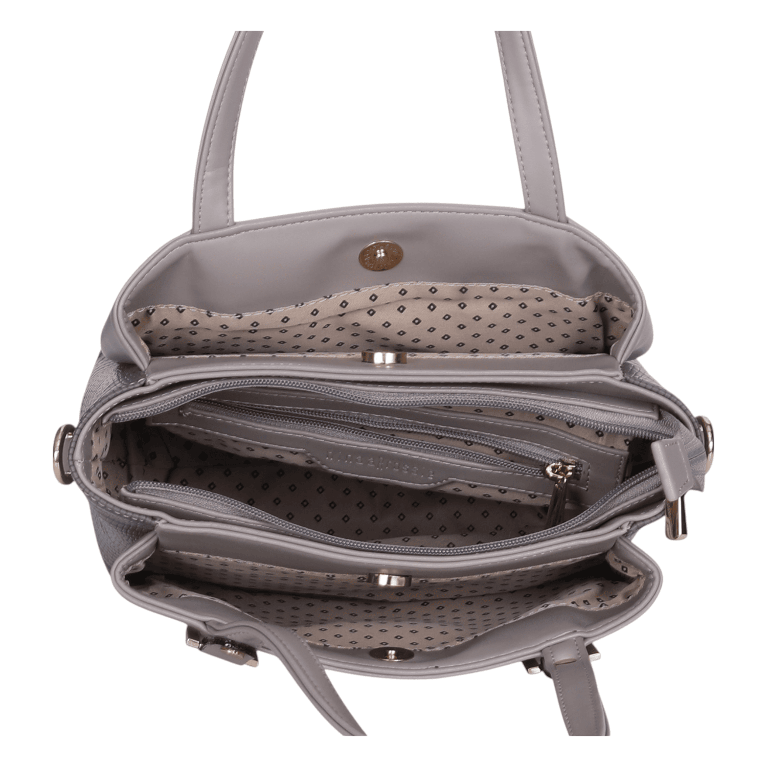 Ninaa Rossie Grey Dual-Tone Tote Bag
