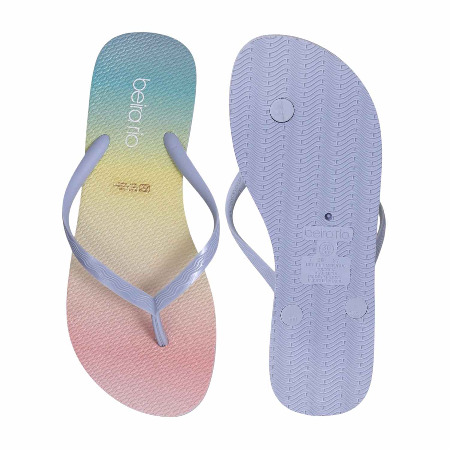 Blue  Strap Sunset Vibes Flip-Flops for Women
