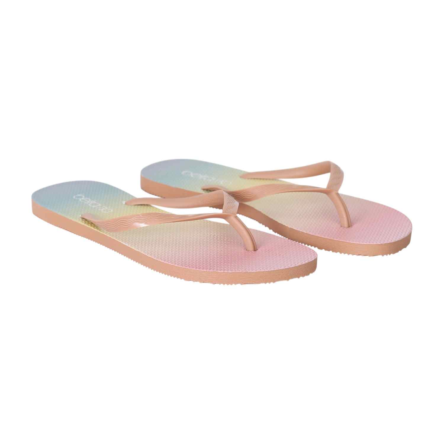 Nude Strap Sunset Vibes Flip-Flops for Women