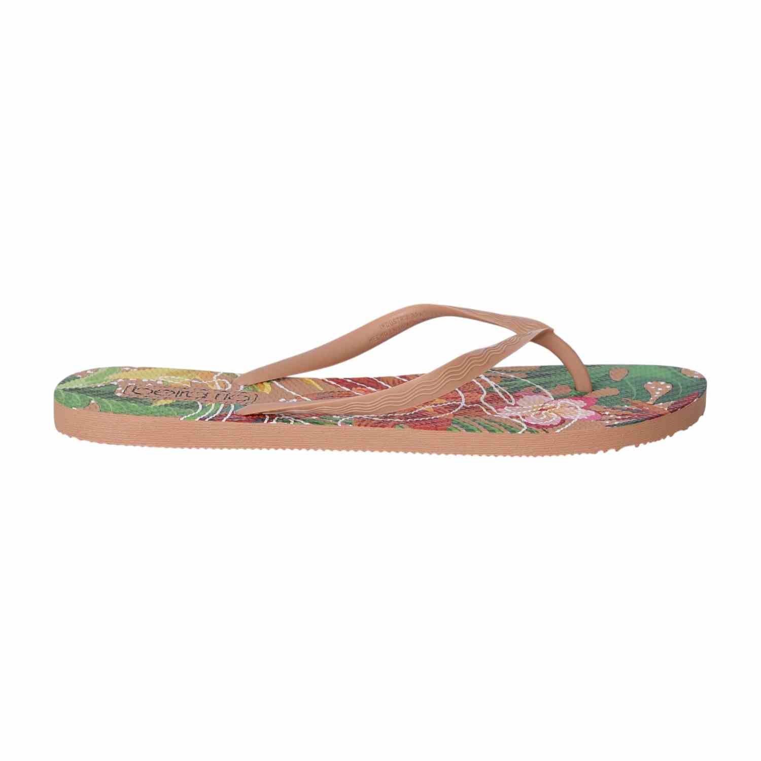 Nude Tropical Bloom Flip-Flops for Women