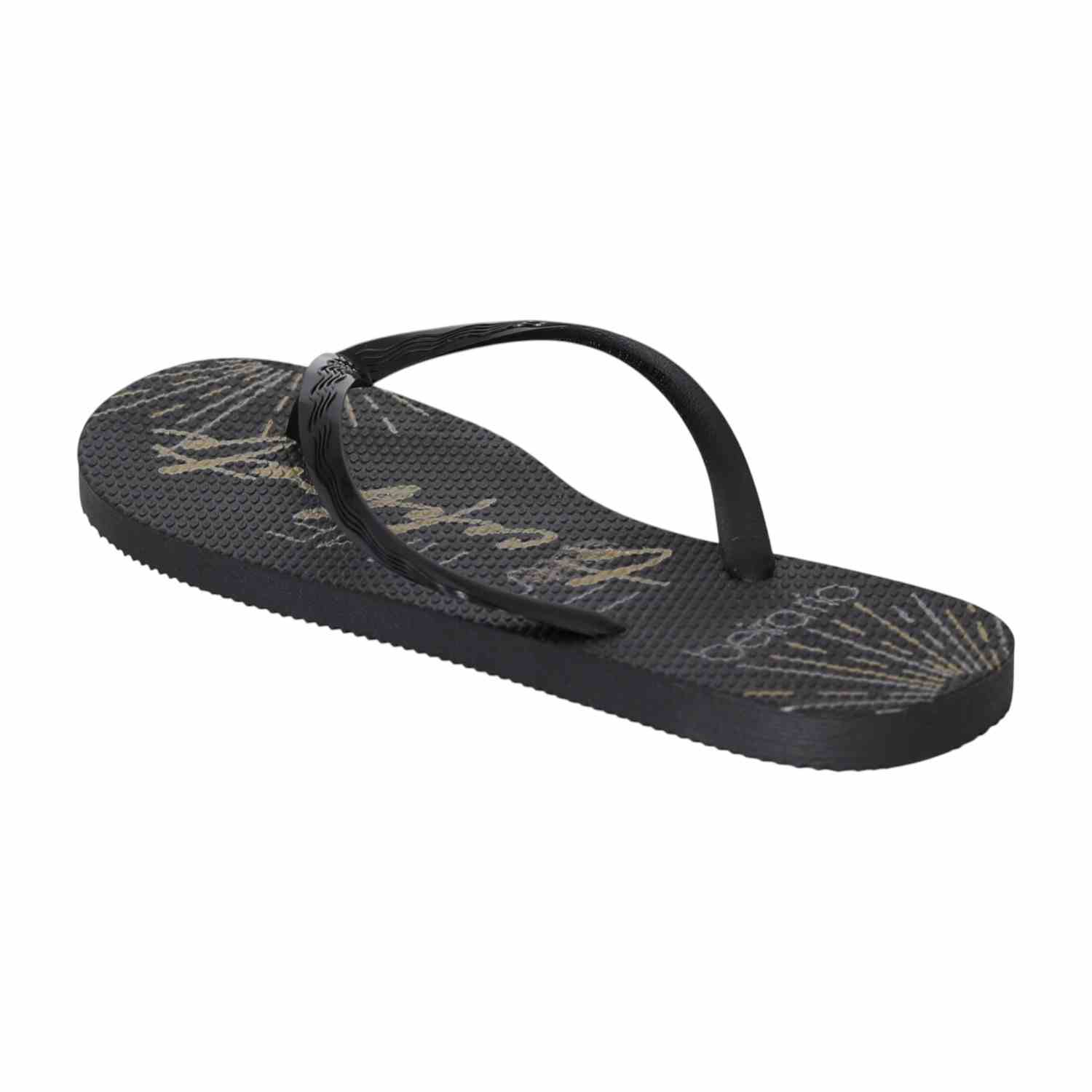 Black Minimalist Flip-Flops for Women
