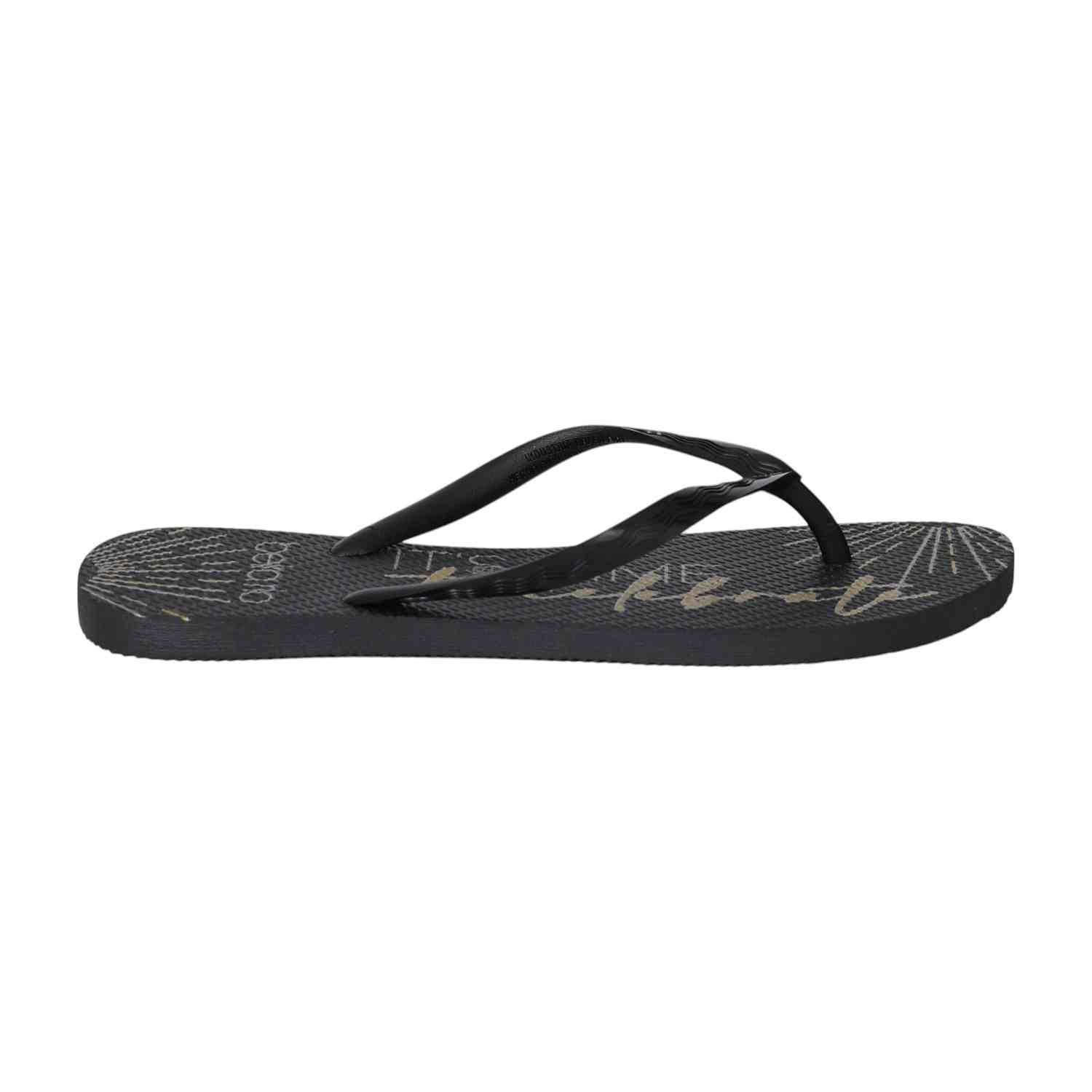 Black Minimalist Flip-Flops for Women
