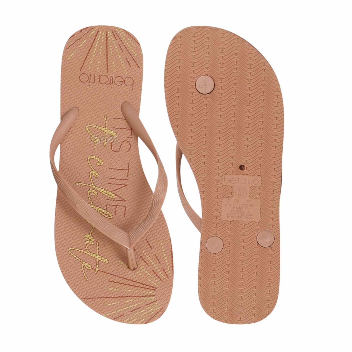 Nude Minimalist Flip-Flops for Women