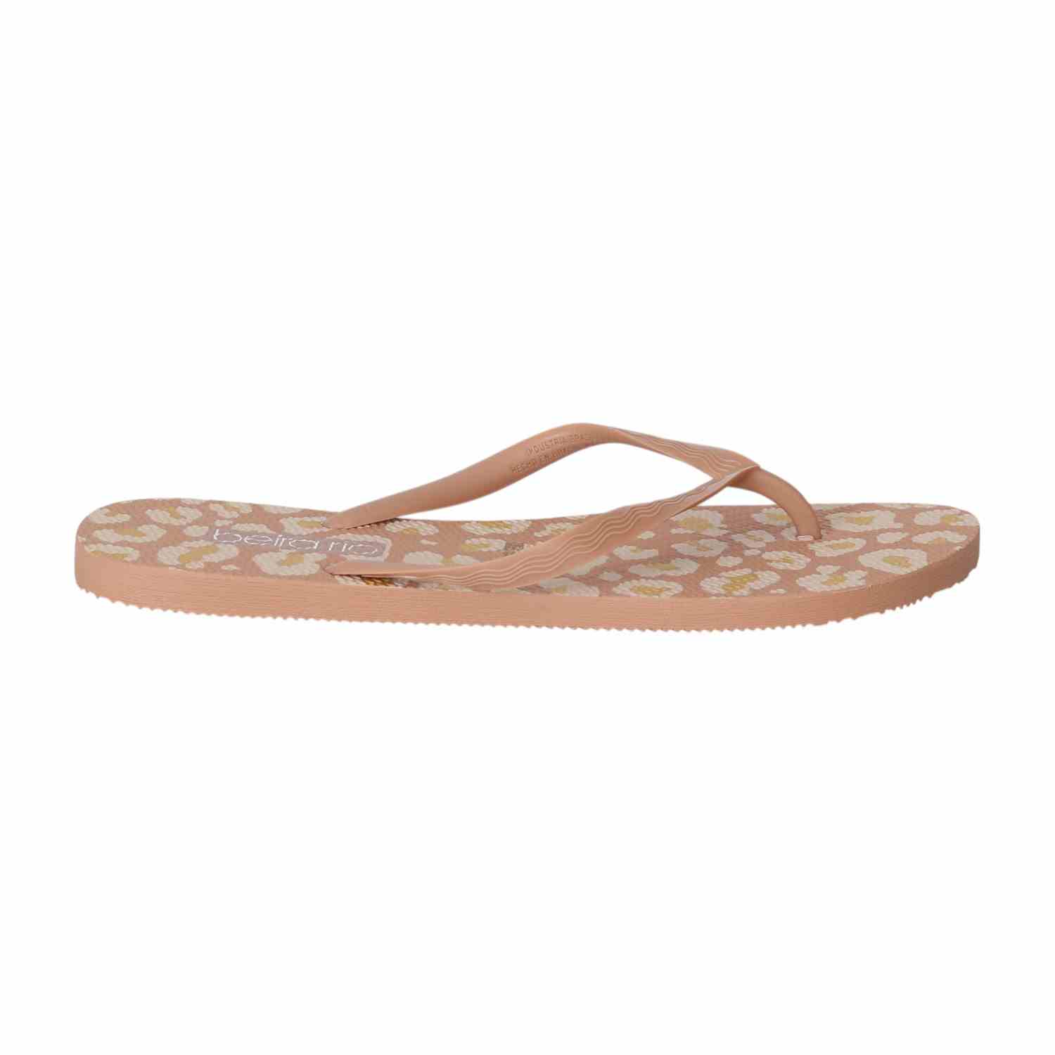 Nude Wildprint Flip-Flops for Women