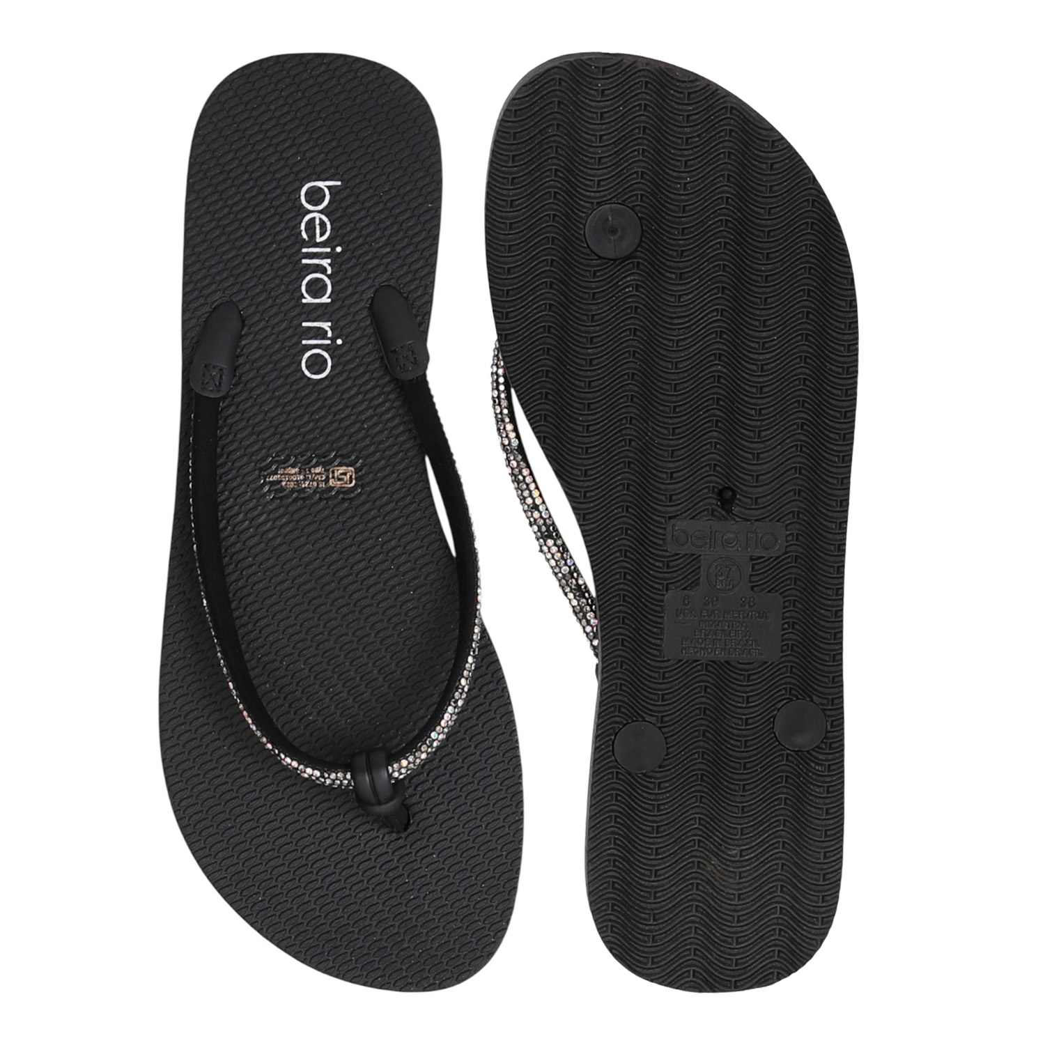 Women Black Minimalist Flip Flops