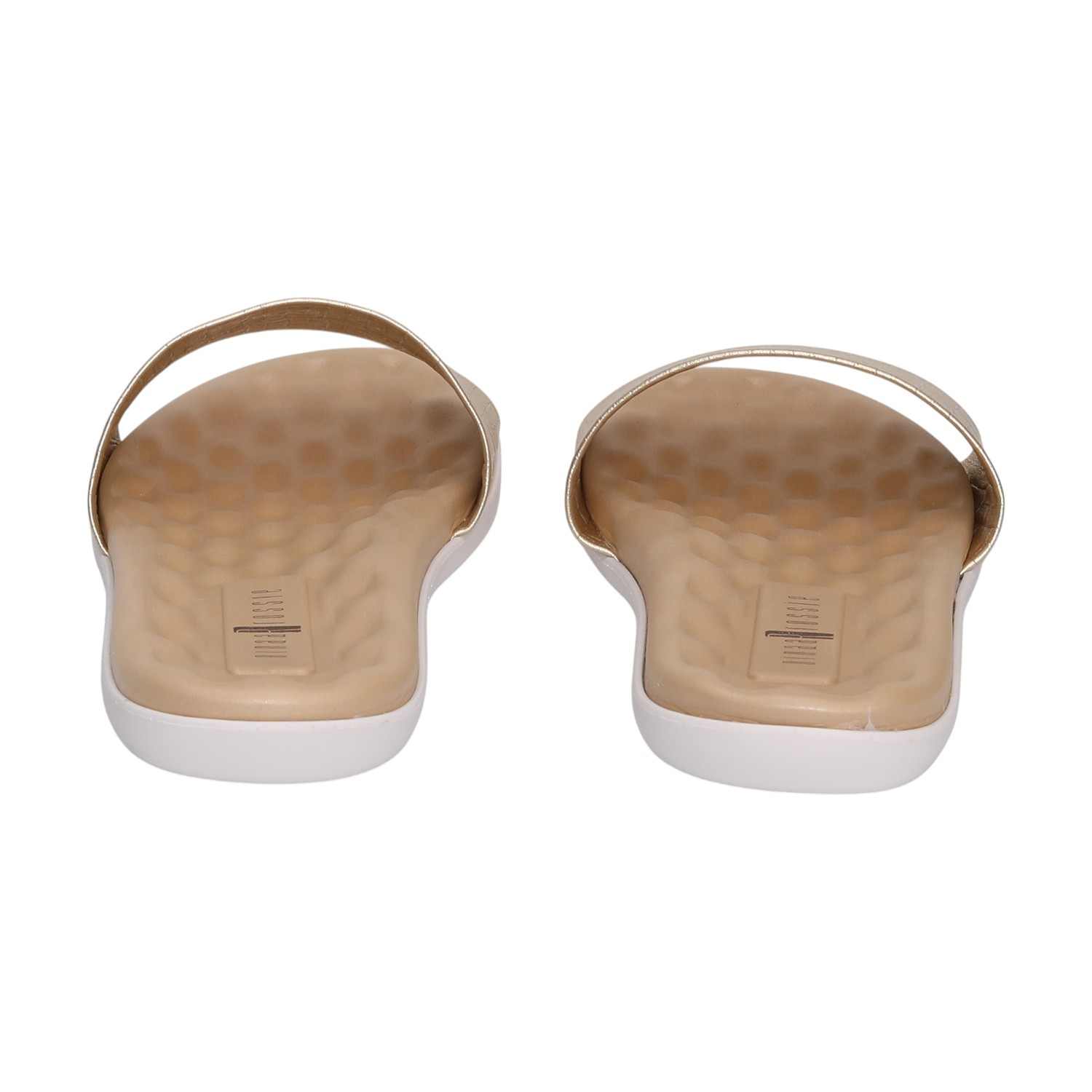 Women Golden Weave Comfort Slides