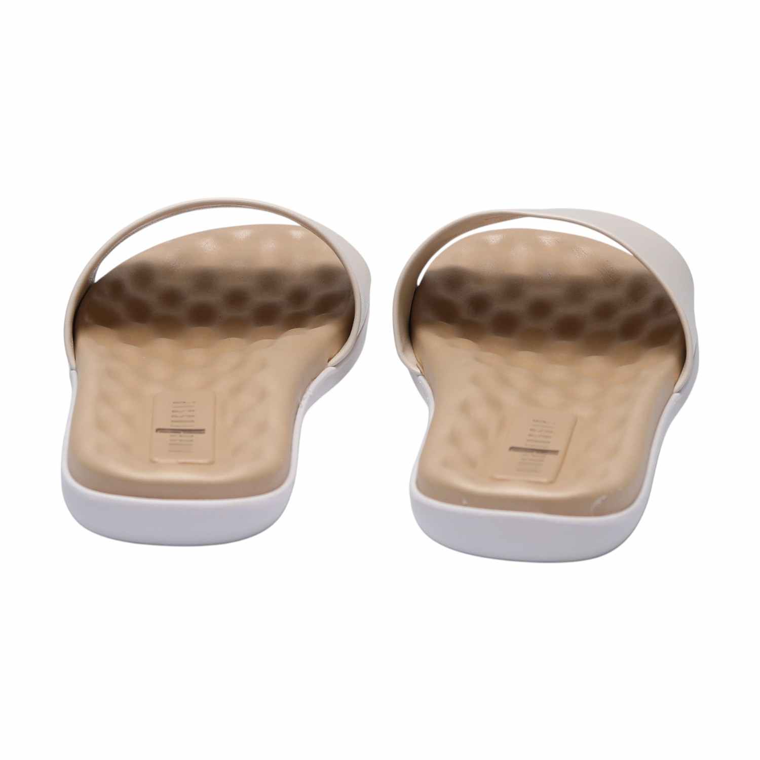 Women White Comfortable Slides