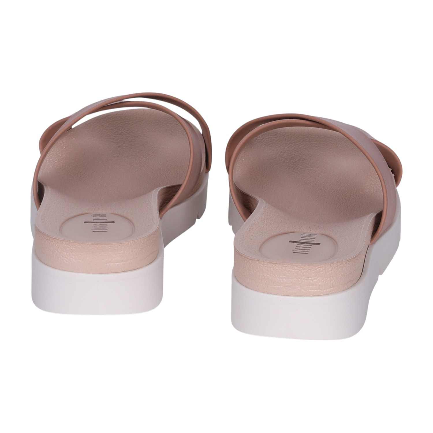 Women's Blush Criss-Cross Platform Slide Sandals