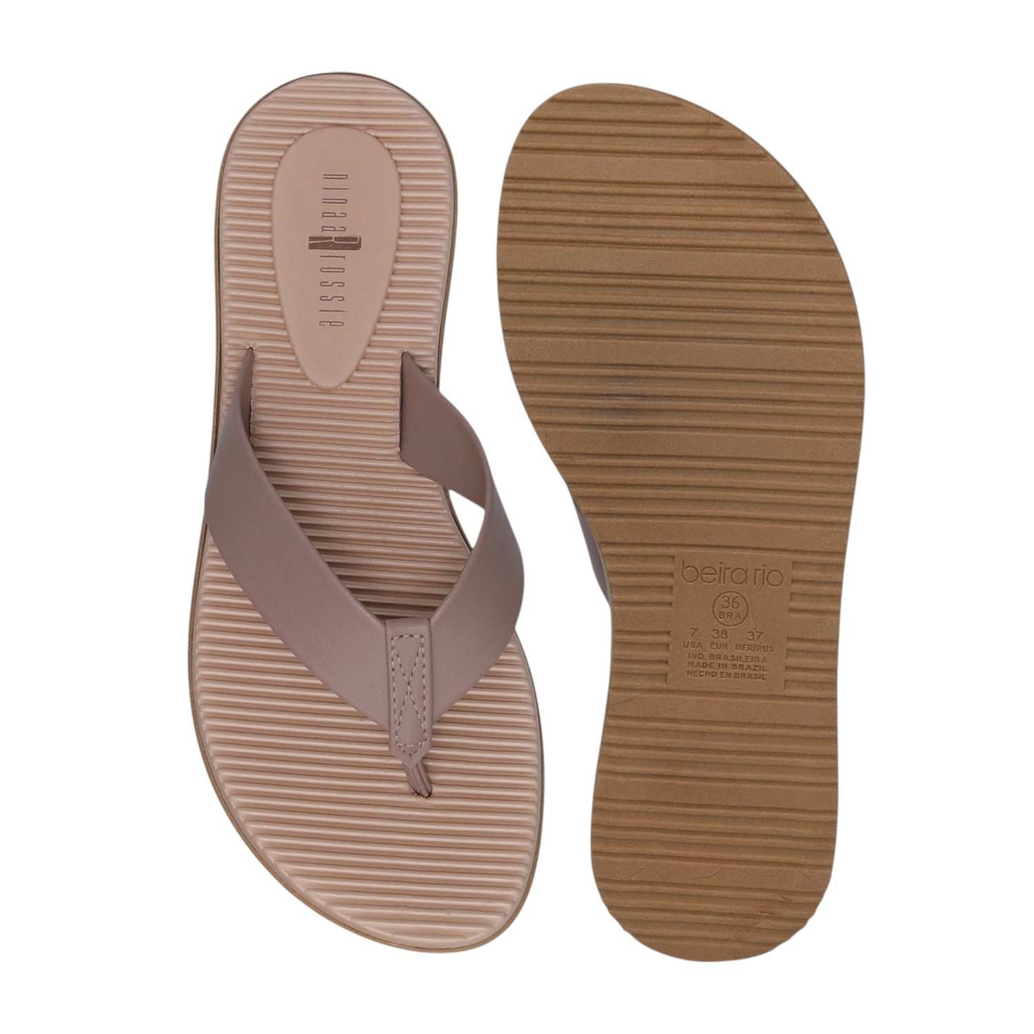 Women’s Taupe Casual Thong Flats