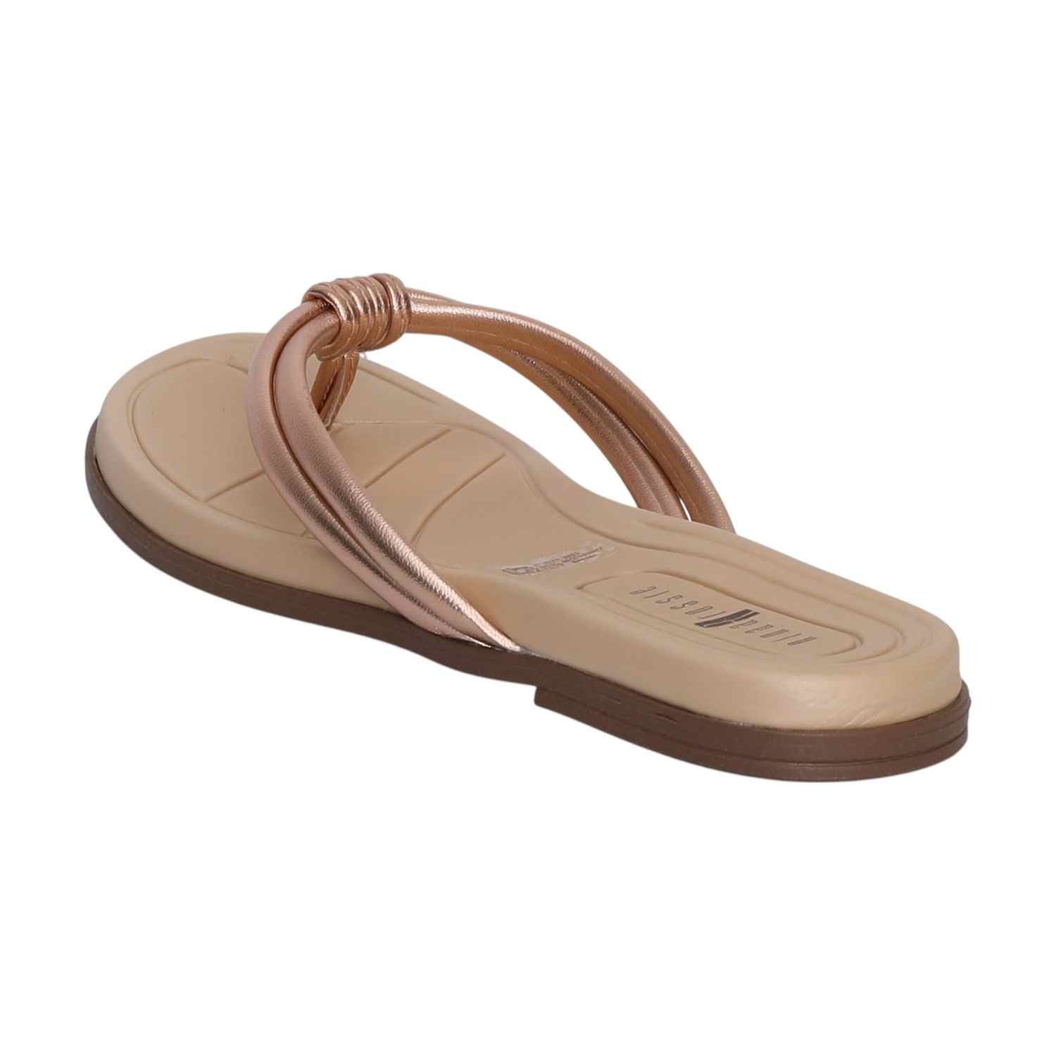 Women Casual Rose Gold Thongs