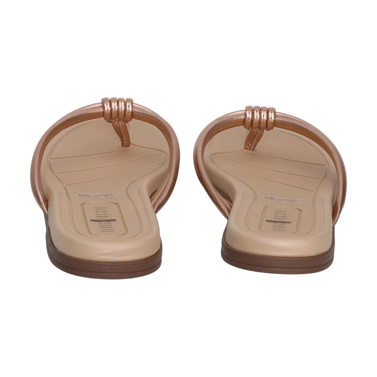 Women Casual Rose Gold Thongs