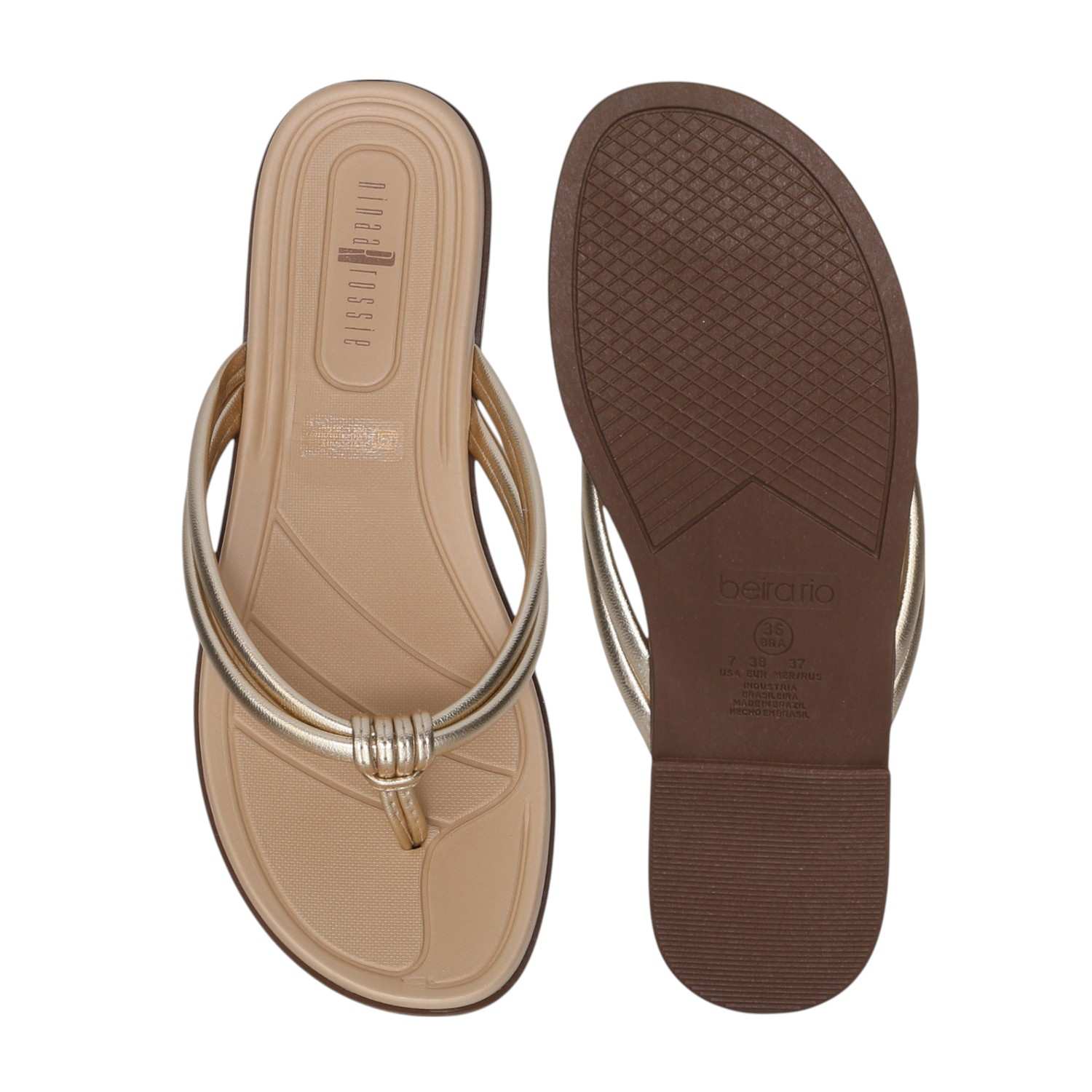 Women Casual Thongs with Shiny Strap