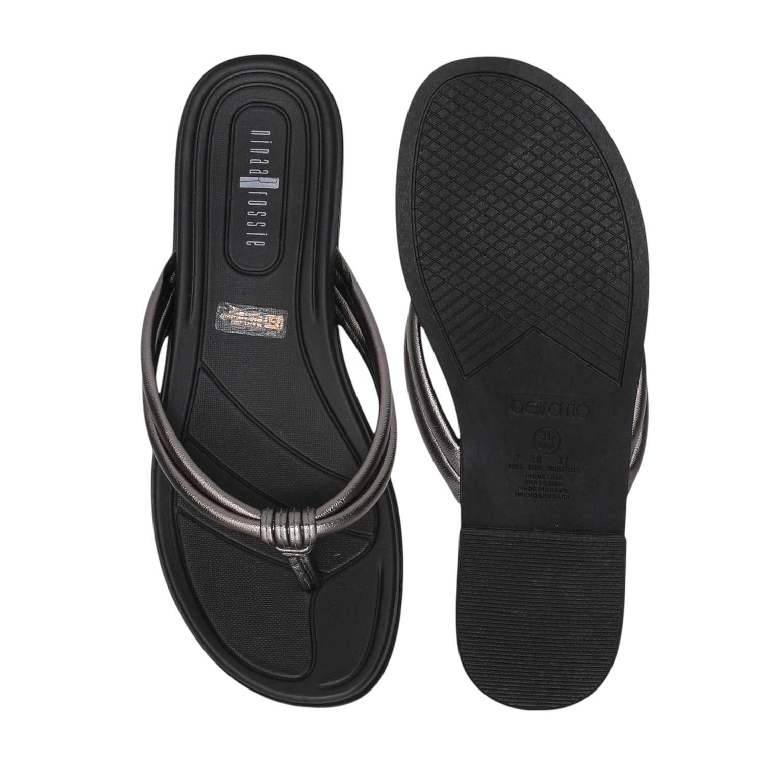 Women Casual Black Thongs