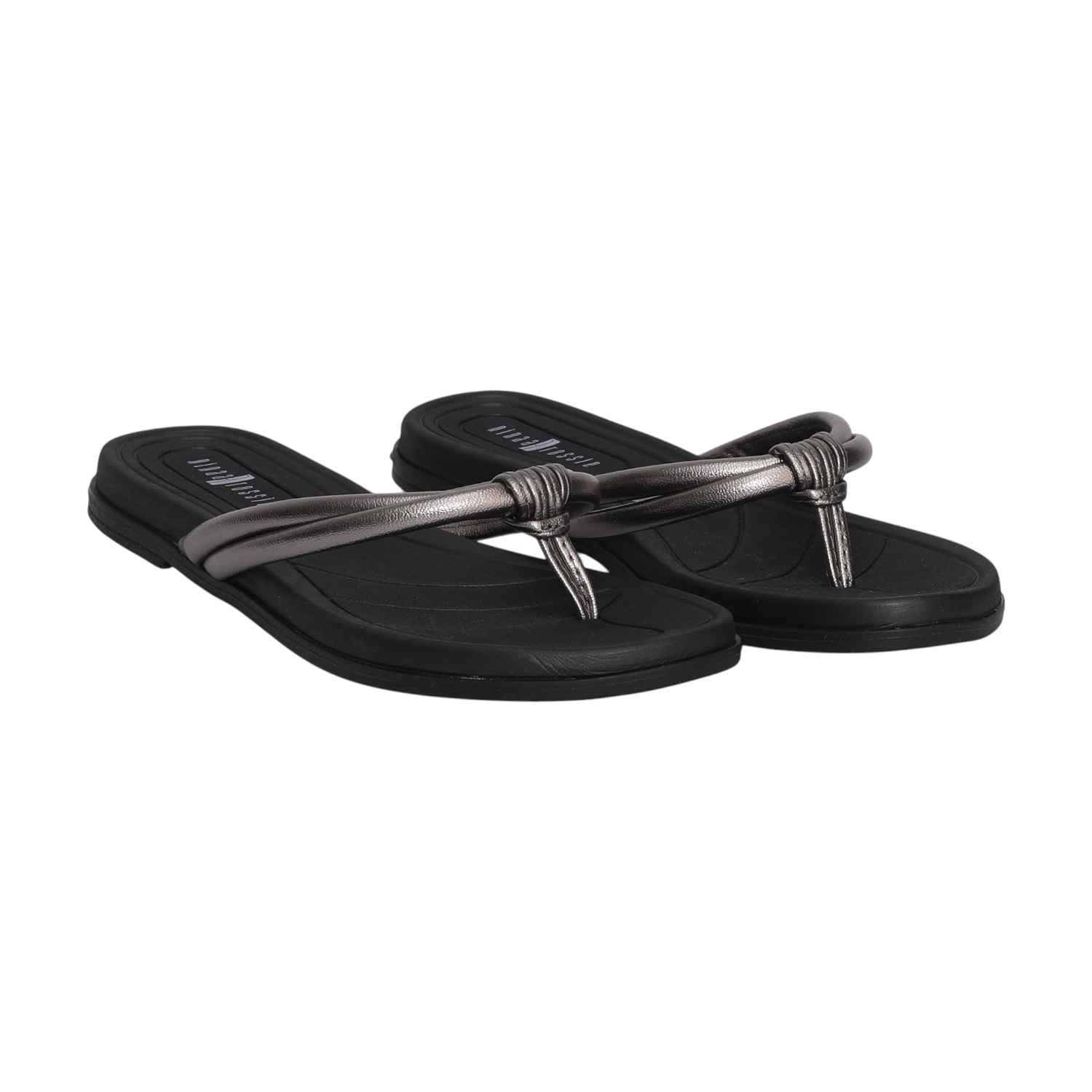 Women Casual Black Thongs