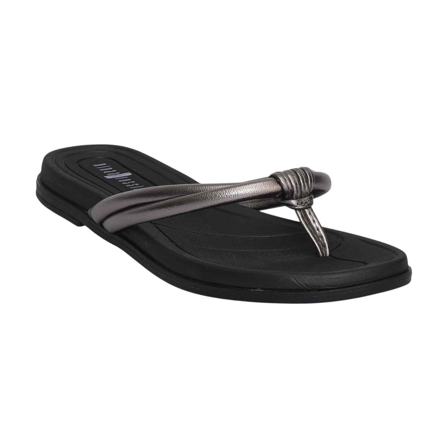 Women Casual Black Thongs
