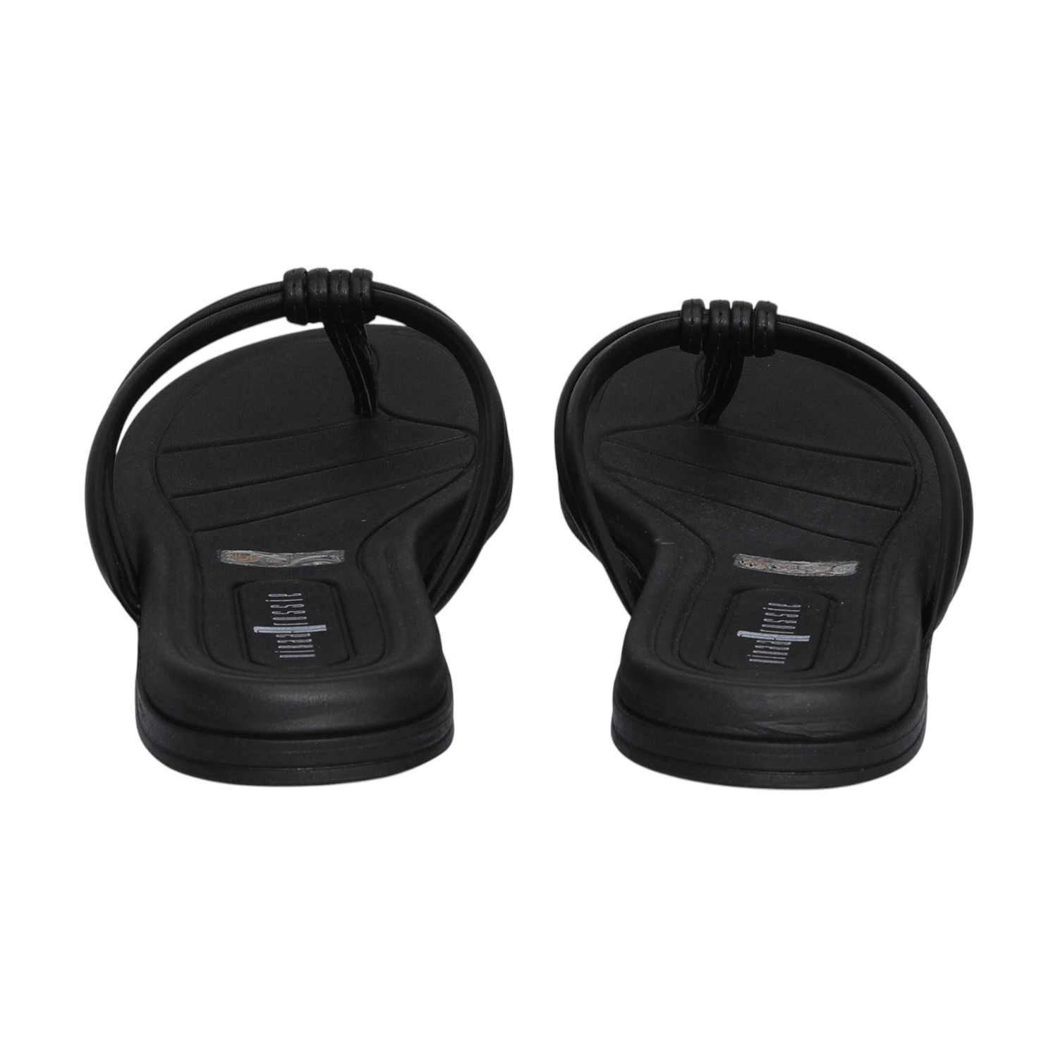 Women Chic Knot Black Flats