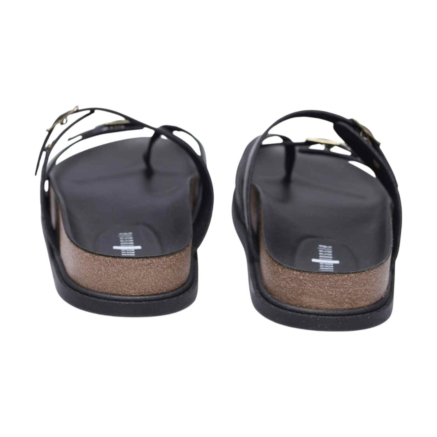 Women Black One - Toe Slides