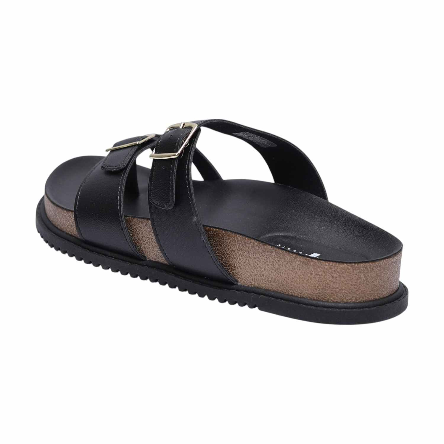 Women Black One - Toe Slides