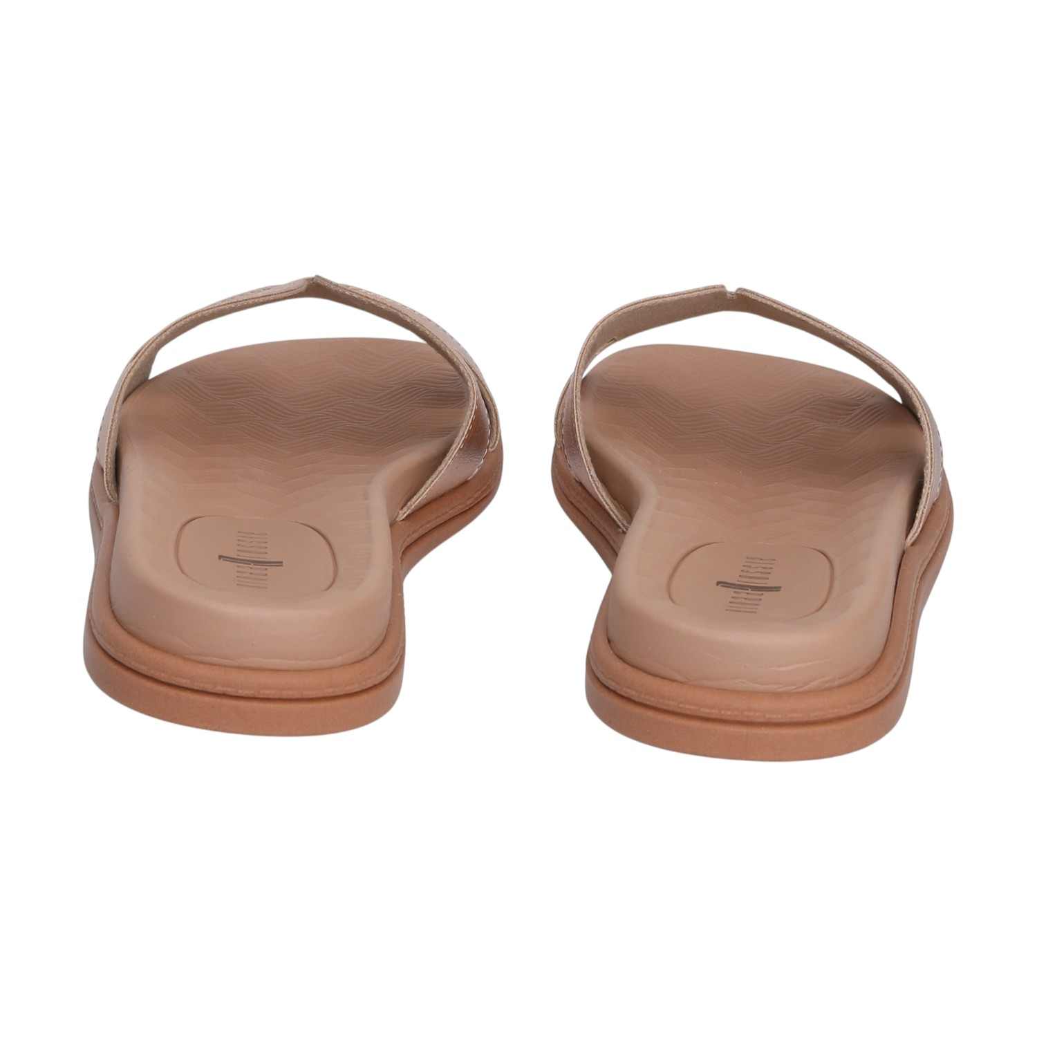 Women Rose Gold Flat Slides