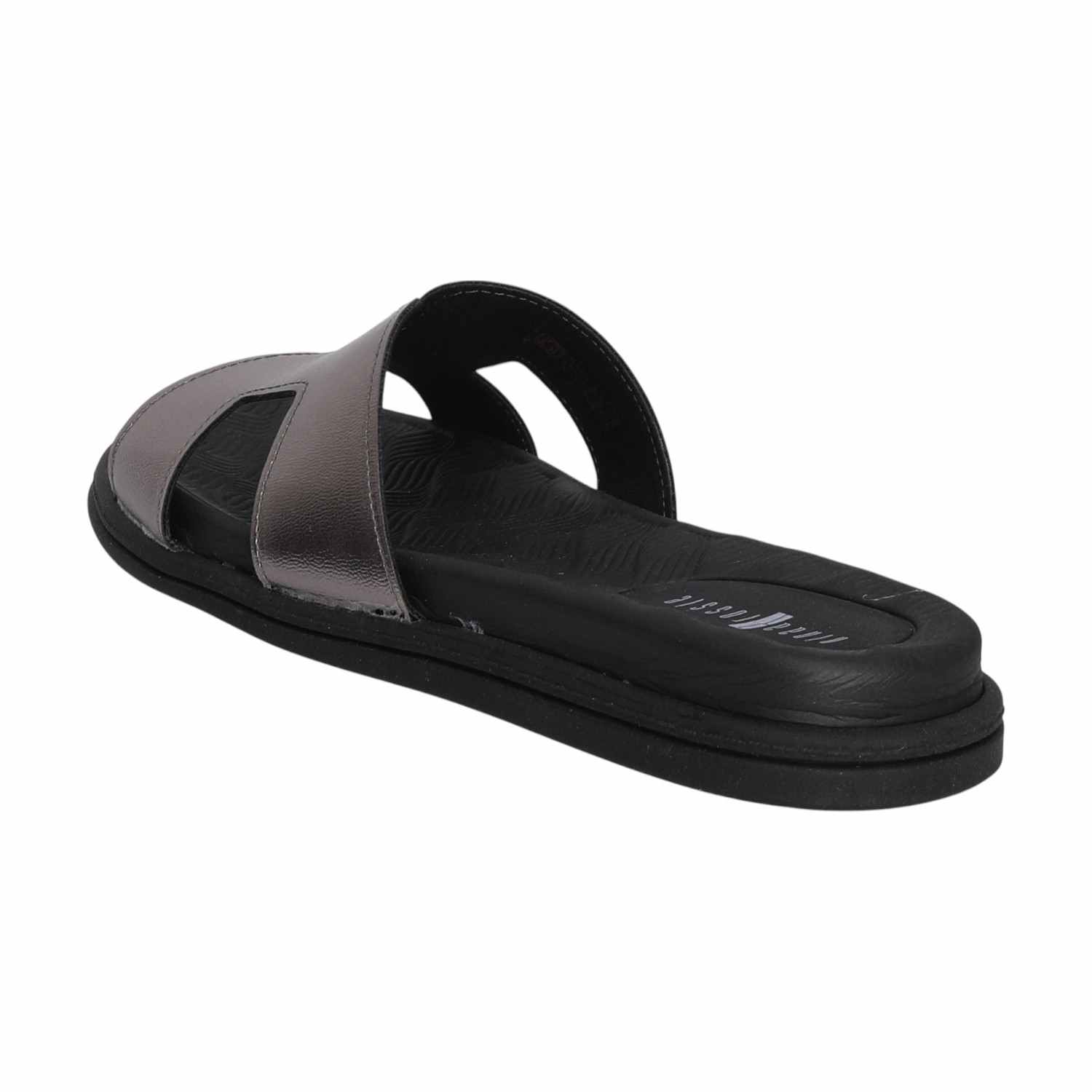 Women Black Flat Slides