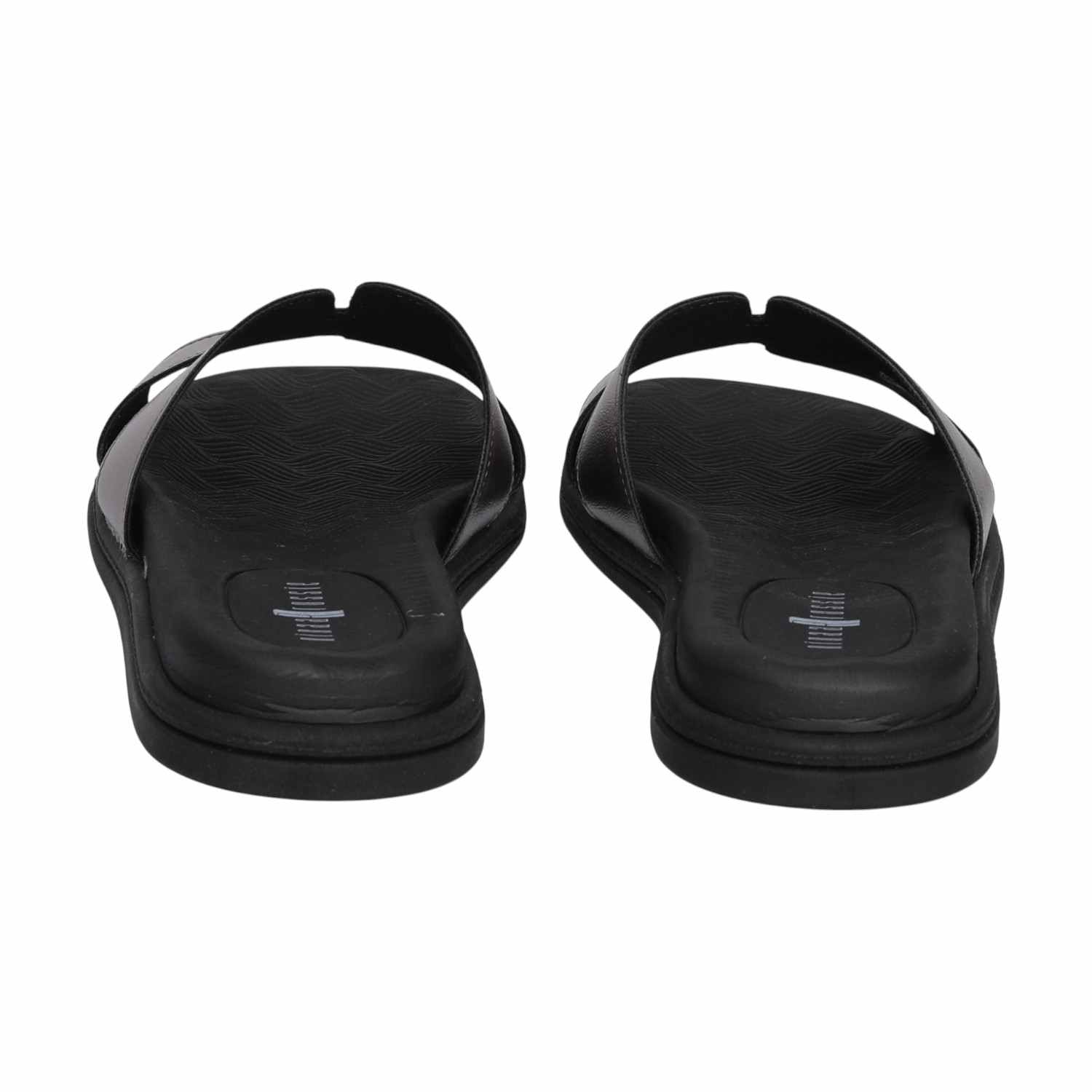 Women Black Flat Slides