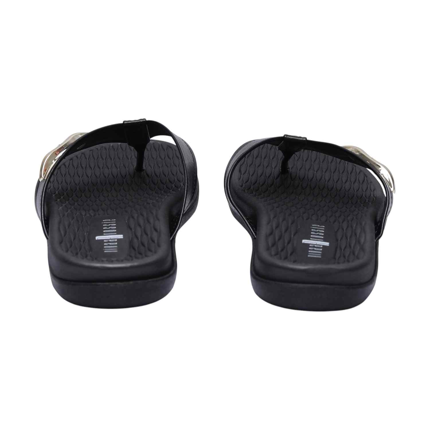 Women Casual Black Thongs Flats