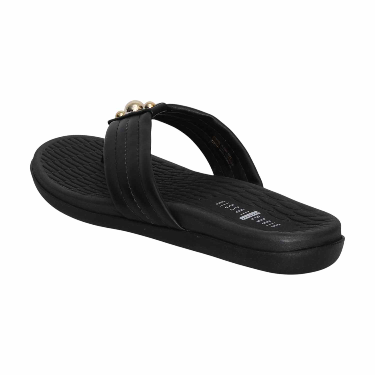 Women Black Casual Thongs