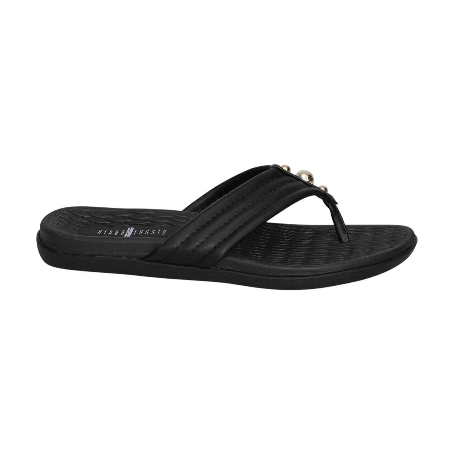 Women Black Casual Thongs