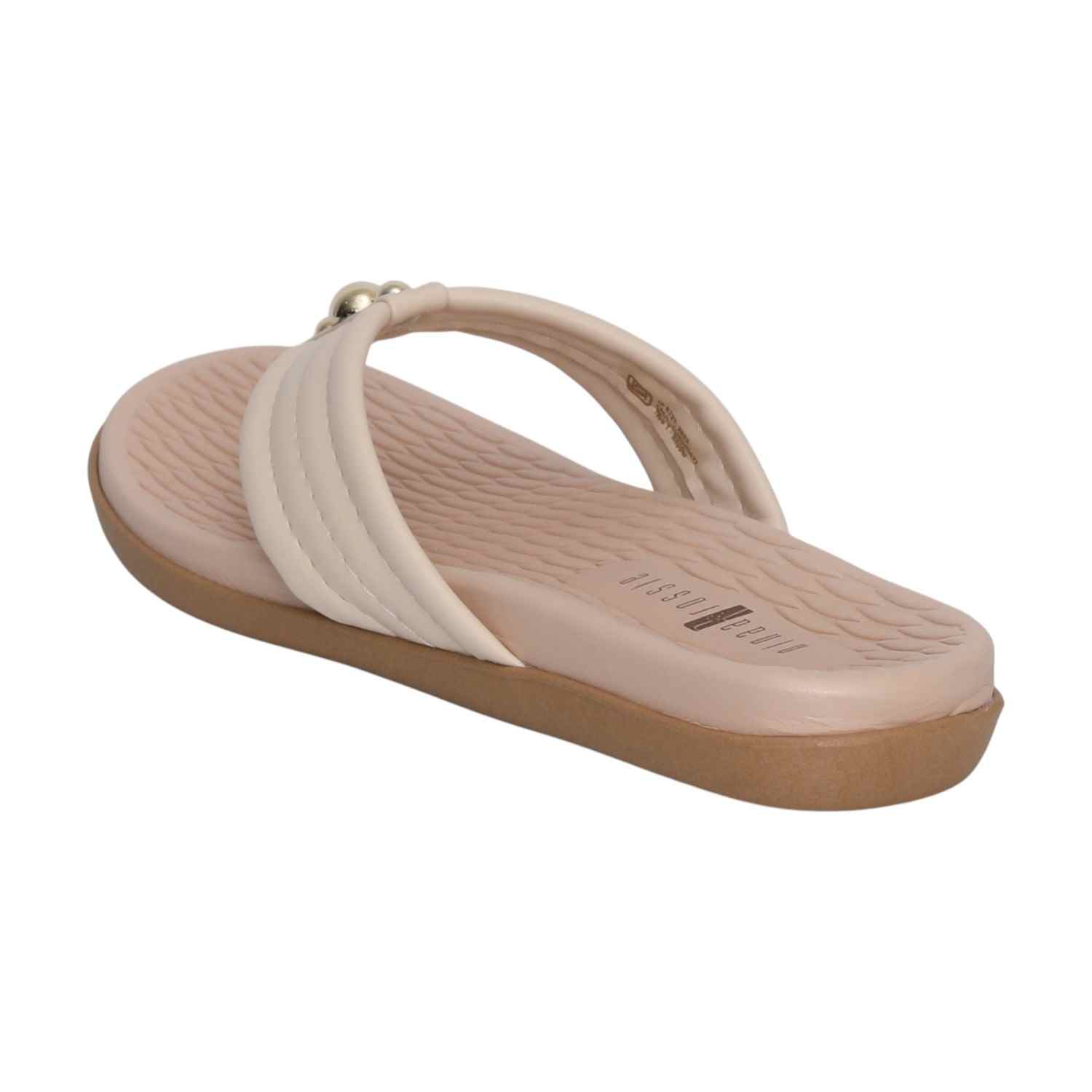 Women Cream Casual Thongs
