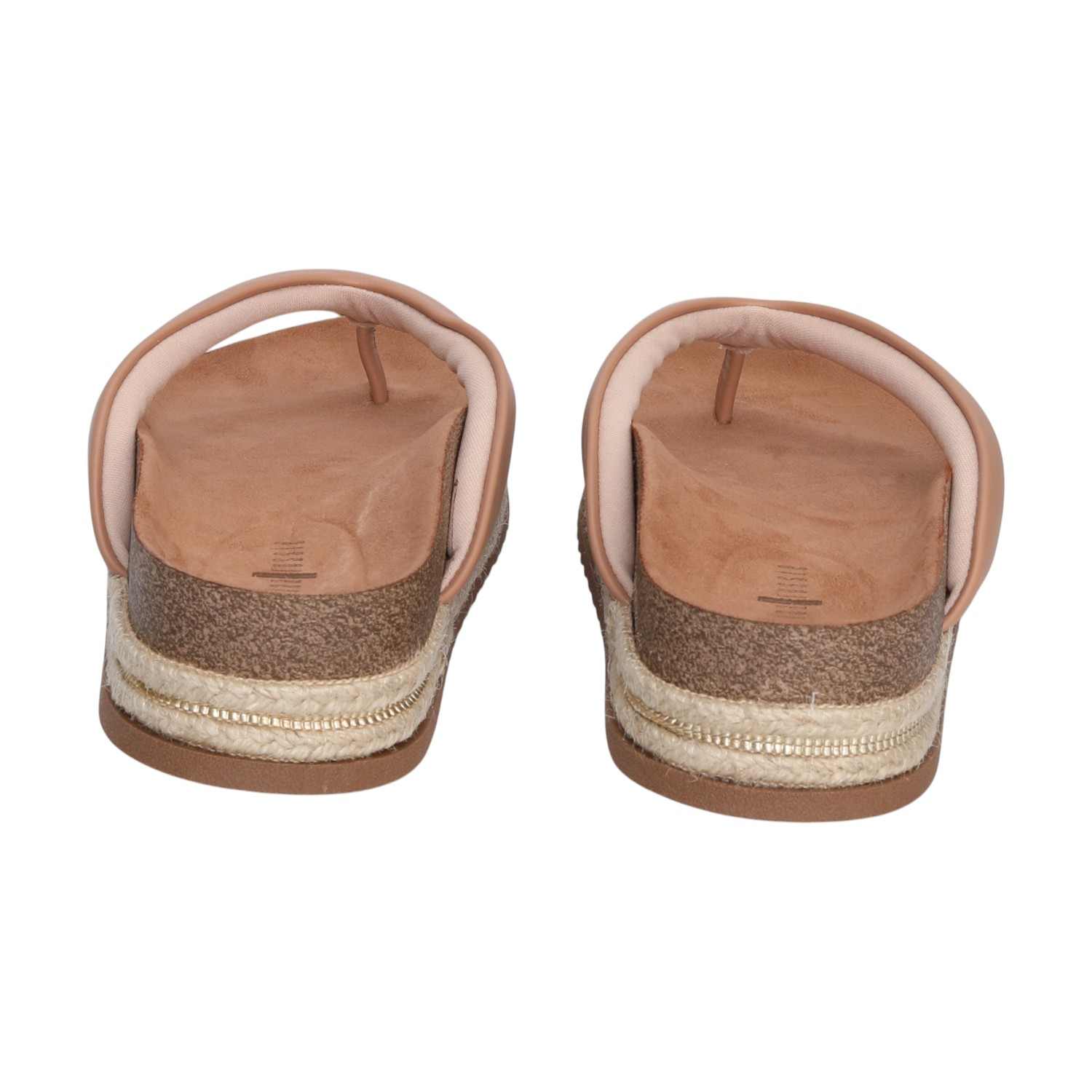Nude Colored  Rope Platform Thongs for women